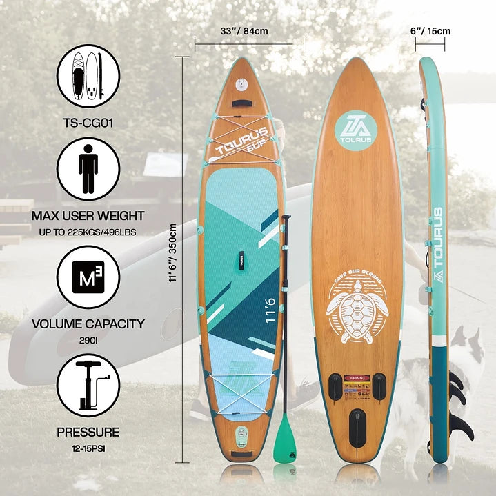 STAND UP PADDLE 11'6"TOURUS CRUSSIER AIR DESIGN